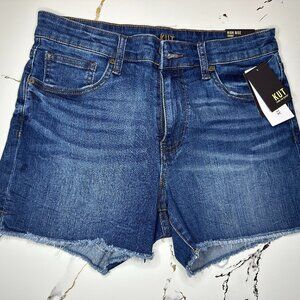 KUT High Rise Jean Shorts, Size 8